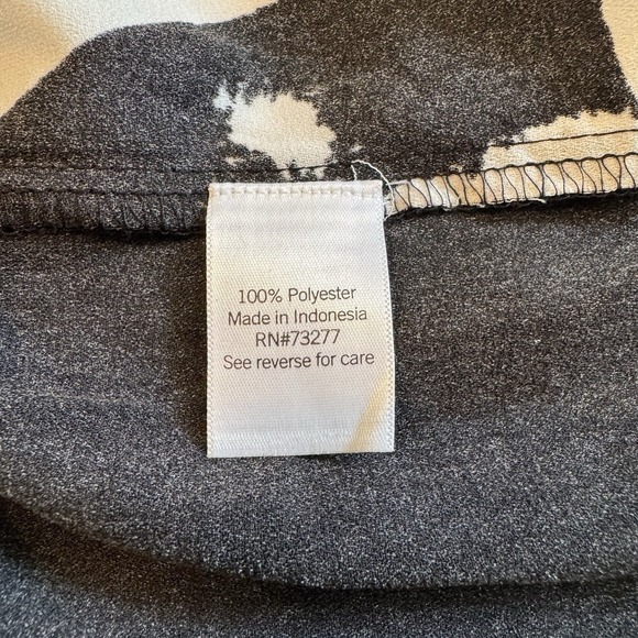 Nine West Women's XXL Sleeveless Floral Button Front Drop Waist Ruffle Hem Dress - Picture 5 of 8